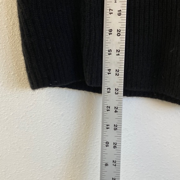 Frame Denim Cashmere Baby Wool Yak Sweater Tee Black Crew Neck Small - Picture 4 of 8